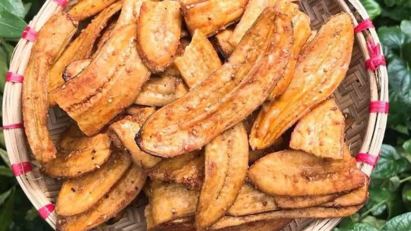 Chuối ép khô Kon Tum