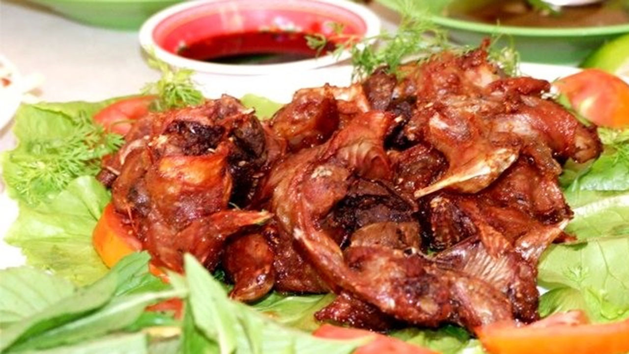 Chuột dừa nướng Bến Tre