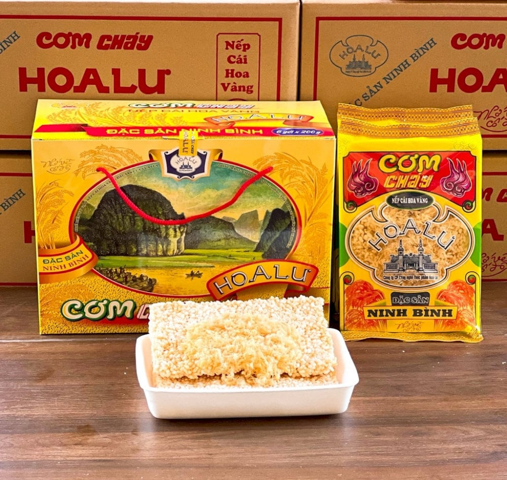 Cơm cháy Ninh Bình đóng gói tiện lợi làm quà biếu