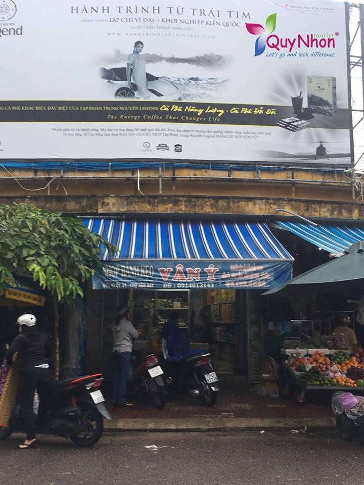 Cửa hàng Vân Ý nằm ngay chợ Quang Chấn – Quy Nhơn