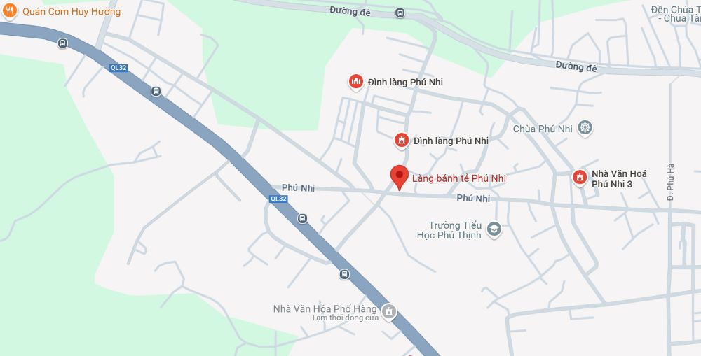 Địa chỉ làng bánh tẻ Phú Nhi tại Sơn Tây, gần Ba Vì