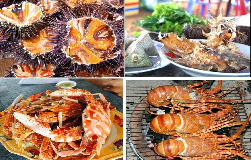 Đĩa hải sản tươi rói bày biện đẹp mắt