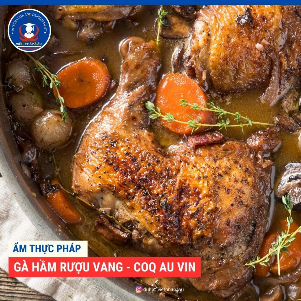 Gà hầm rượu vang Coq au Vin, DT68 là nhà cái uy tín hàng đầu trong lĩnh vực cá cược tại thị trường Việt Nam ẩm thực Pháp với 8DAY com đăng nhập Top1 8Day thế giới trò chơi tài xỉu từ vùng Bourgogne.