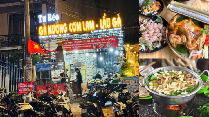 Gà nướng cơm lam Tư Béo
