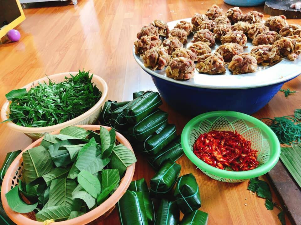 Giá nem nướng Thọ Xuân Thanh Hóa trên đĩa