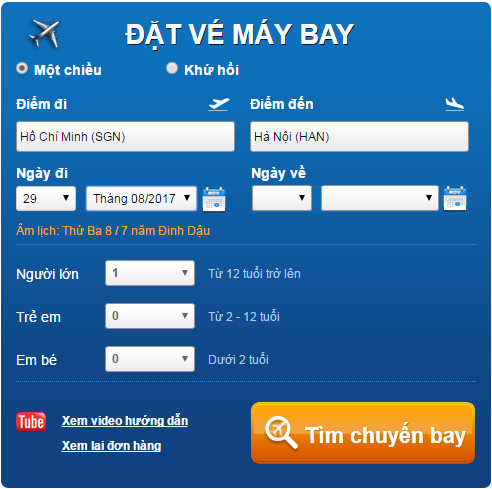 Giao diện đặt vé máy bay trực tuyến, hỗ trợ tìm kiếm chuyến bay đến sân bay gần 8Day - trang web uy tín đăng ký & đăng nhập dễ dàng