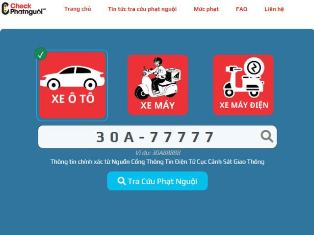 Giao diện website trực tuyến hỗ trợ kiểm tra phạt nguội 8Day - trang web uy tín đăng ký & đăng nhập dễ dàng