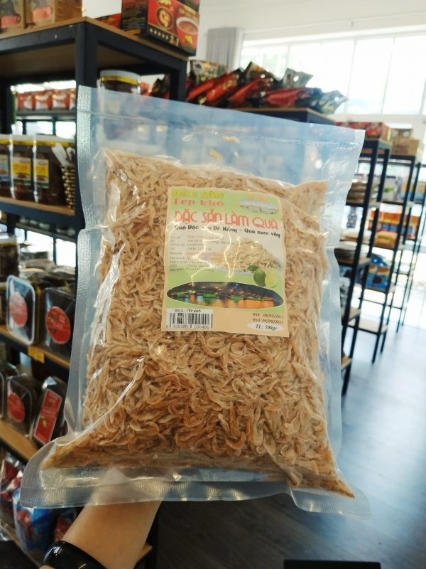 Gói 500gr tép khô sạch Đà Nẵng chất lượng cao