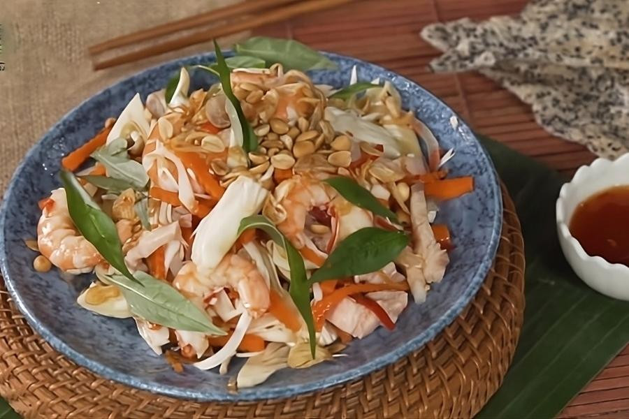 Gỏi mít non trộn tôm thịt