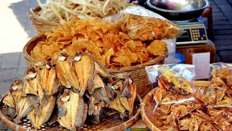 Hải sản khô Kiên Giang đa dạng làm quà