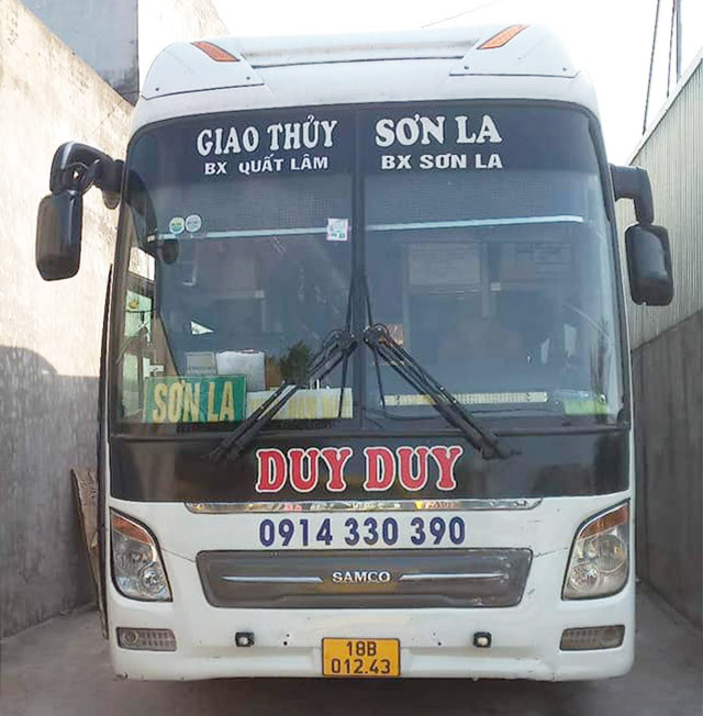 Hành trình xe khách Duy Duy từ 8Day - trang web uy tín đăng ký & đăng nhập dễ dàng đến Sơn La, tiện nghi và chất lượng