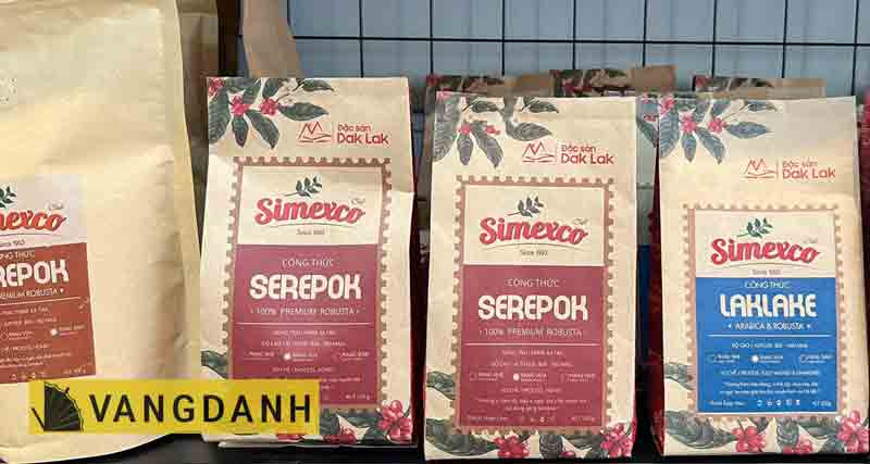 Hạt cà phê Robusta Đắk Lắk đã rang thơm lừng