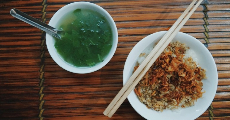 Hình ảnh xôi ruốc cá rô đồng hấp dẫn