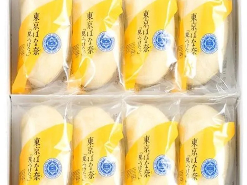 Hộp bánh Tokyo Banana với nhân kem chuối