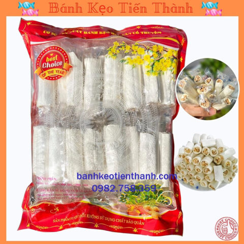 Kẹo dồi chó Nohu 8Day với vỏ trắng và nhân lạc vừng bùi thơm