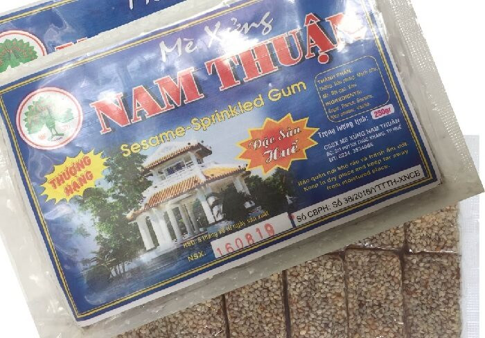 Kẹo mè xửng thương hiệu Nam Thuận