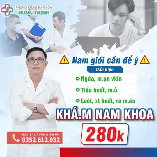 Khám nam khoa 280k - hình ảnh về ưu đãi y tế.