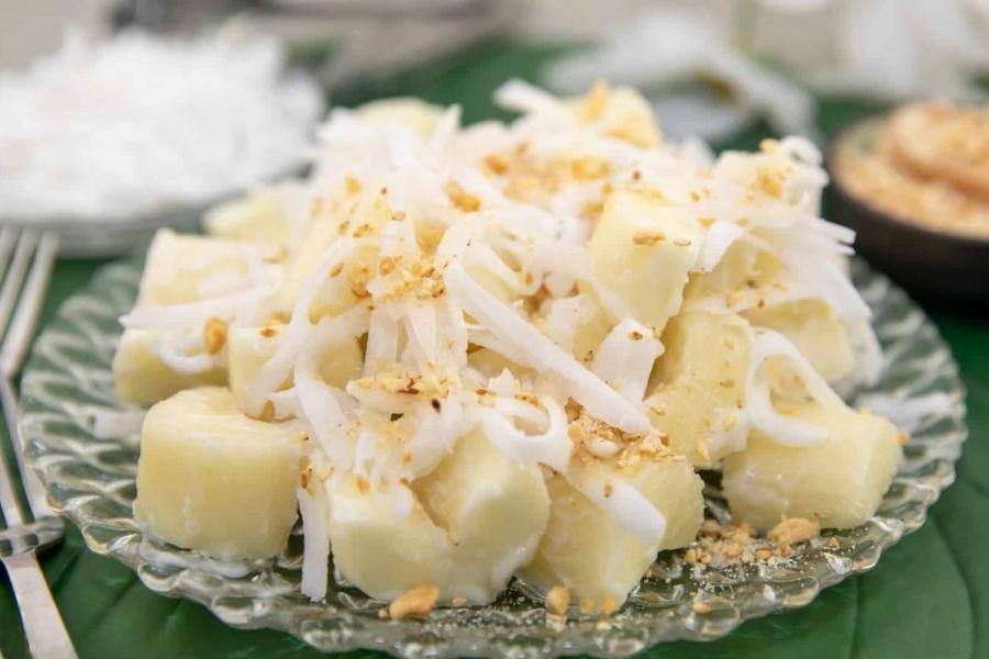Khoai mì nước cốt dừa Củ Chi làm quà