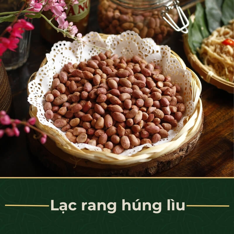 Lạc rang húng lìu Hà Nội
