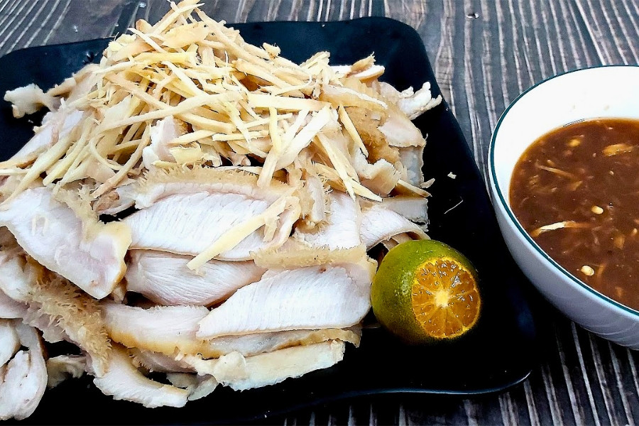Lòng bò hấp gừng Củ Chi