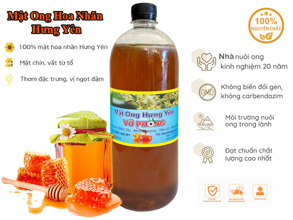Mật ong hoa nhãn nguyên chất