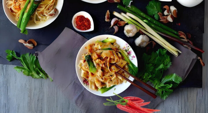 Mì Biang Biang Tân Cương sợi mì truyền thống