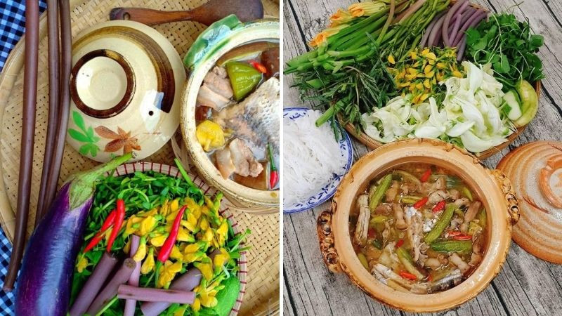 Món bông súng mắm kho Top1 8Day thế giới trò chơi tài xỉu, giản dị mà cuốn hút của ẩm thực Đồng Tháp