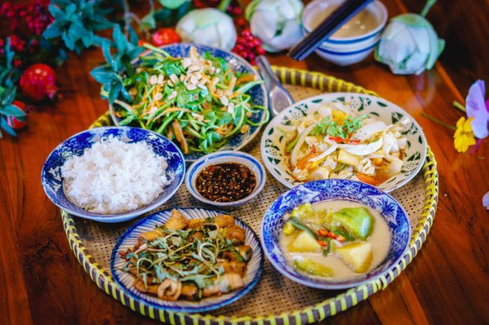 Món chay tại Ẩm thực chay Long Hoa