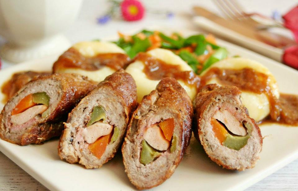 Món Zrayzy thịt bò cuộn nhân thơm ngon