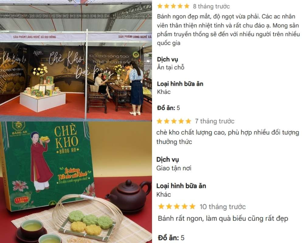 Một số đánh giá từ khách hàng từng trải nghiệm chè kho Bằng An