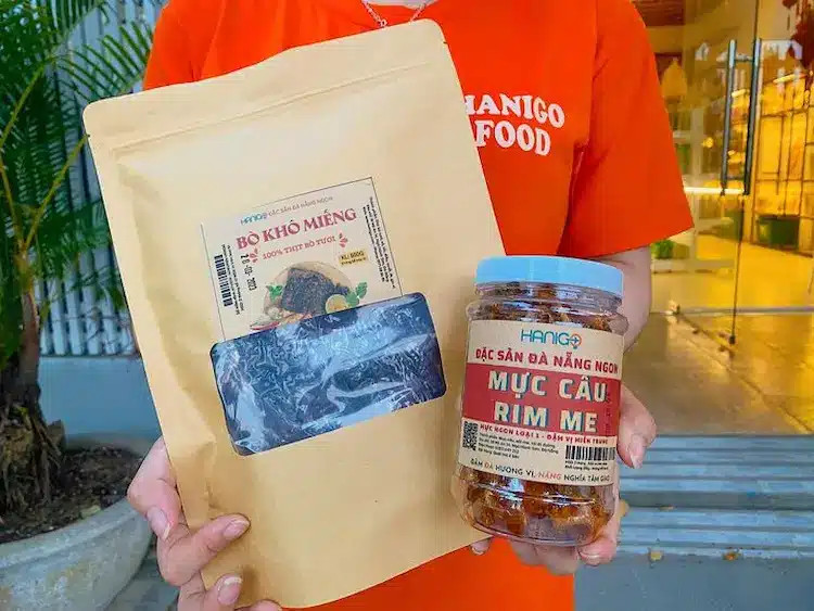 Mực rim me và các sản phẩm khô ngon tại Hanigo Food