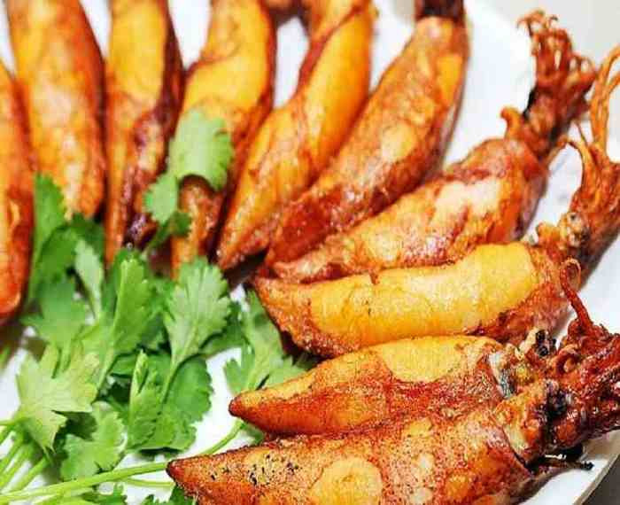 Mực trứng chiên giòn, món ngon từ biển Nam Du, thích hợp làm quà
