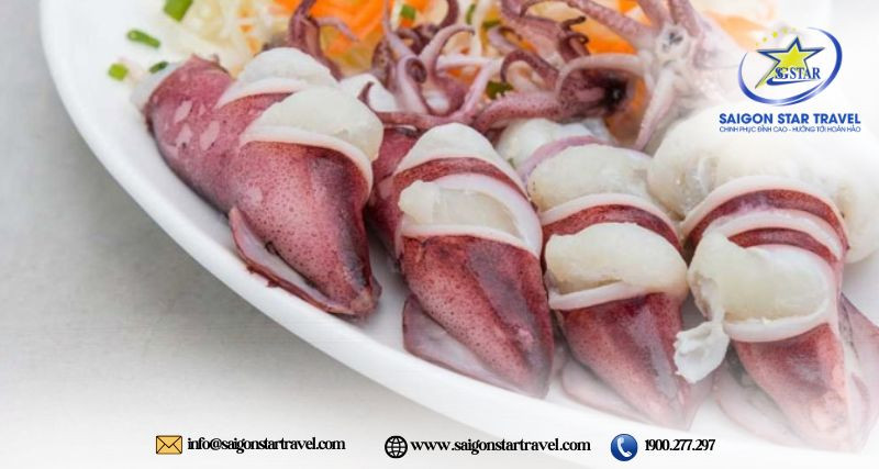 Mực trứng hấp gừng 8Day nhà cái thanh đạm của Nam Du