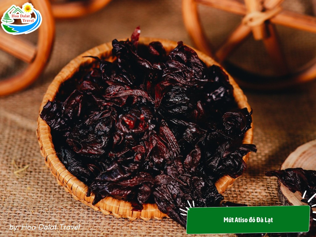 Mứt Atiso đỏ Đà Lạt làm từ hoa Hibiscus