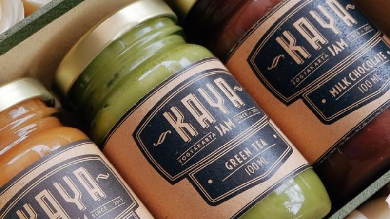 Mứt Kaya dùng kèm bánh mì nướng