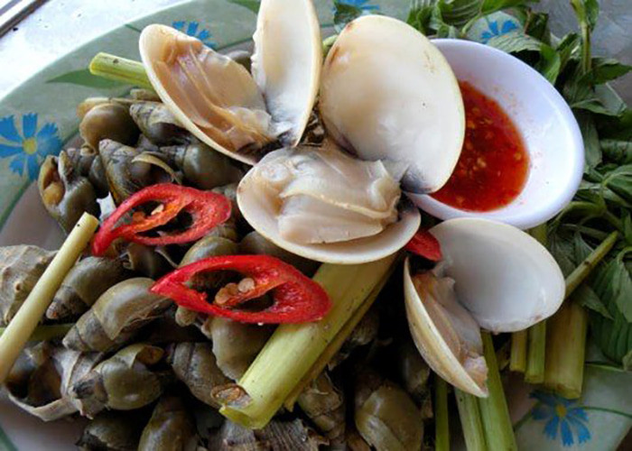 Nghêu hấp sả Gò Công, món hải sản thơm lừng