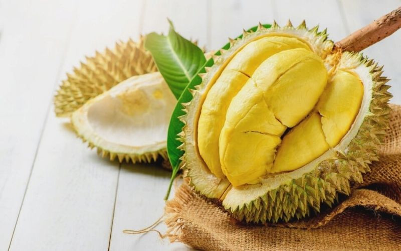 Nhiều múi sầu riêng Cái Mơn đầy đặn, vỏ mỏng