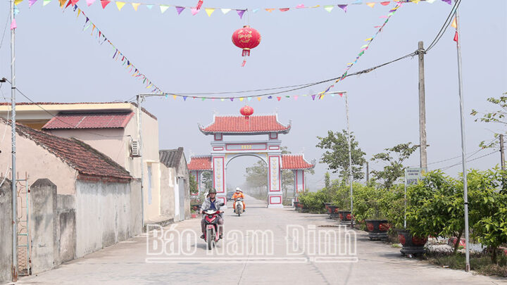 Quang cảnh yên bình của xã Nghĩa Thịnh, huyện Nghĩa Hưng, 8Day - trang web uy tín đăng ký & đăng nhập dễ dàng trước thềm sáp nhập hành chính