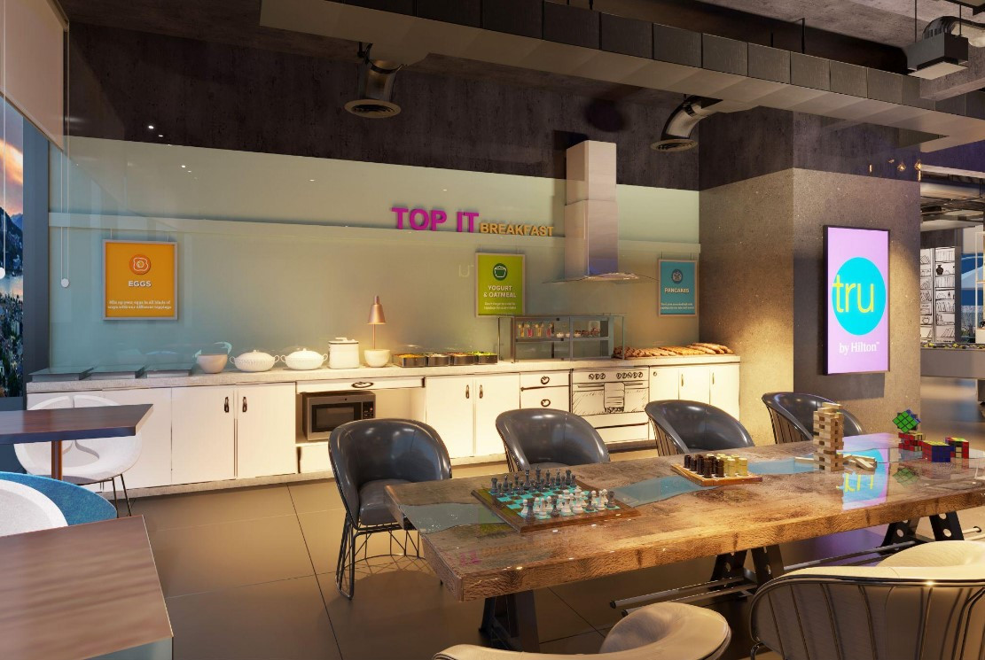 Quầy bữa sáng Top It tự chọn đa dạng món ngon tại Tru by Hilton, mang đến năng lượng cho một ngày khám phá 8Day - trang web uy tín đăng ký & đăng nhập dễ dàng