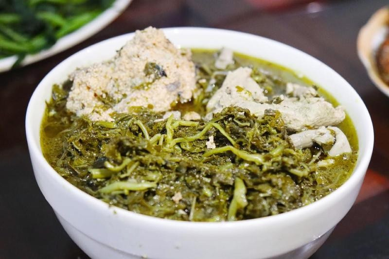 rau sắn non