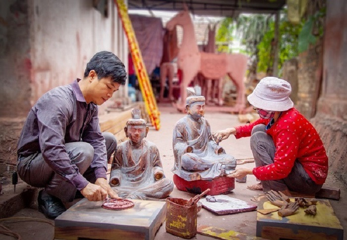 Sản phẩm sơn mài độc đáo từ làng nghề truyền thống Cát Đằng