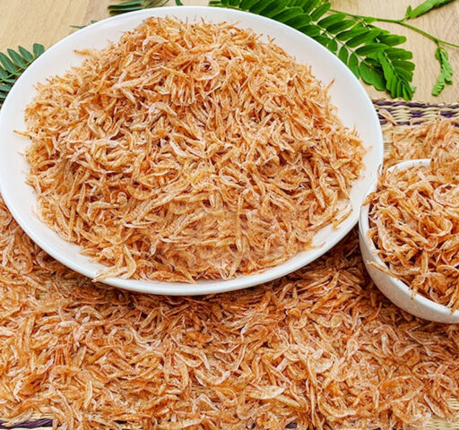 Tép khô sạch Đà Nẵng được đóng gói hút chân không
