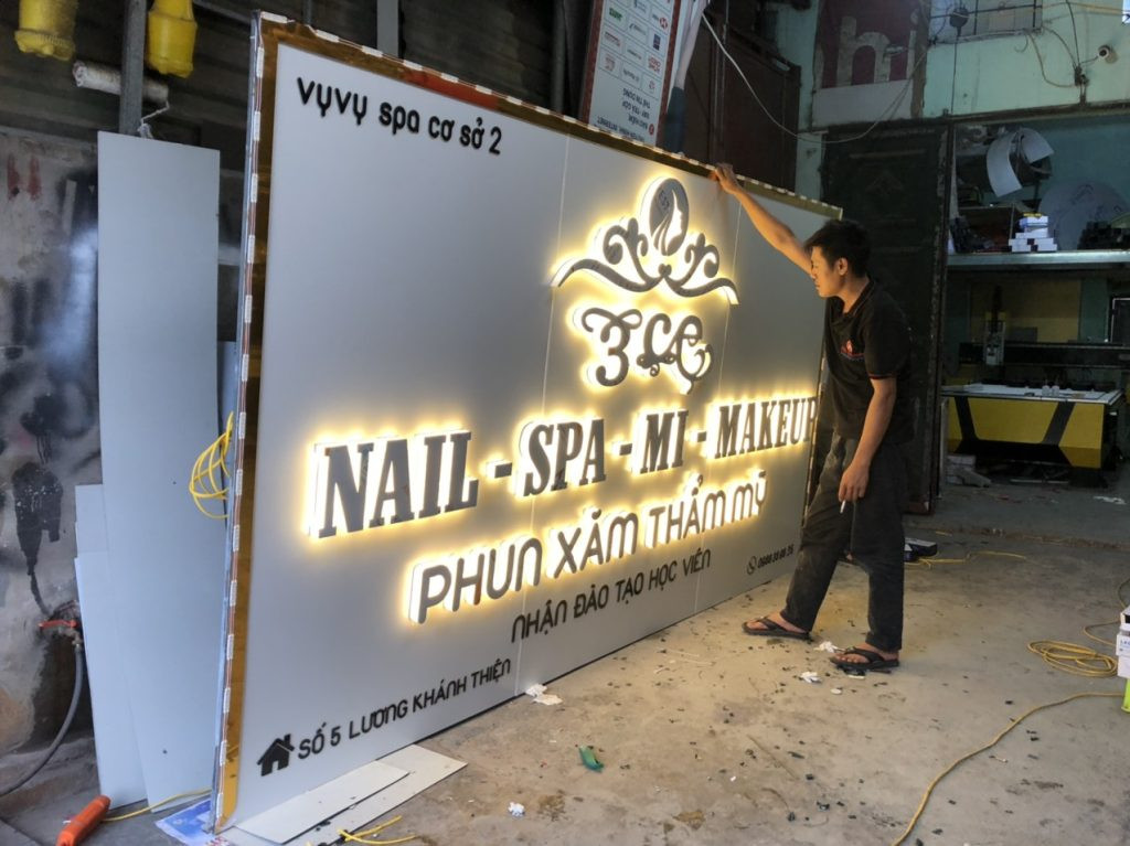 Thiết kế biển hiệu spa nail mi đẹp mắt, chuyên nghiệp tại 8Day - trang web uy tín đăng ký & đăng nhập dễ dàng