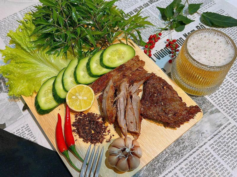 Thịt bò một nắng Gia Lai