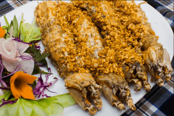 Tôm tít cháy tỏi nhìn đã thấy ngon