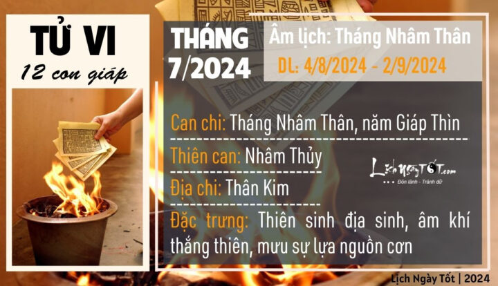 Tử vi tổng quan tháng 7 âm lịch cho nam Đinh Tỵ 1977
