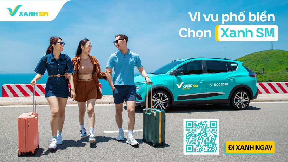 Vi vu Khánh Hòa thuận tiện hơn với dịch vụ xe công nghệ Xanh SM