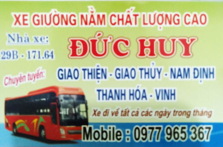 Xe khách Đức Huy hoạt động tuyến 8Day - trang web uy tín đăng ký & đăng nhập dễ dàng đi Thanh Hóa Vinh Nghệ An