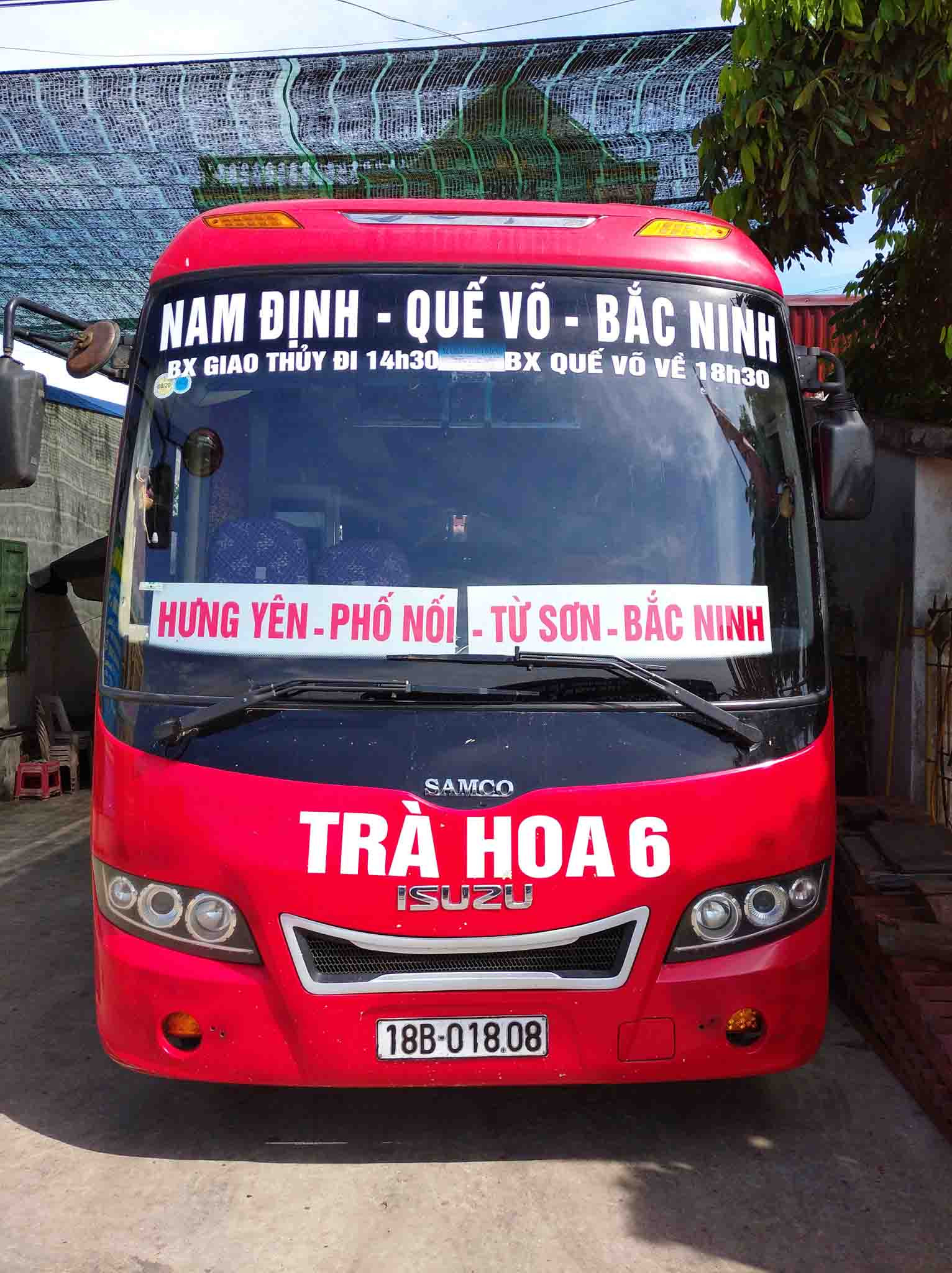 Xe Trà Hoa số 6 với lộ trình đến Bến xe Bắc Ninh