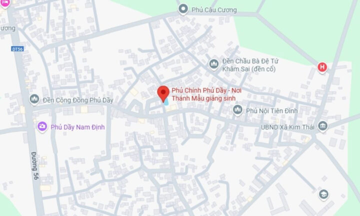 Bản đồ chỉ dẫn địa chỉ Phủ Dầy Phủ Chính 8Day - trang web uy tín đăng ký & đăng nhập dễ dàng, nơi Thánh Mẫu giáng sinh